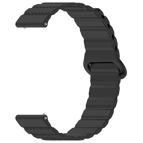 Correa magnética deportiva para smartwatch silicona negra miniatura 2