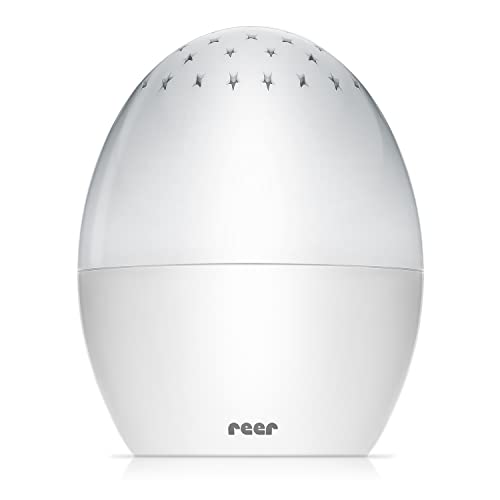 Reer Starlino - Lámpara de noche con proyector de estrellas (funciona con pilas)