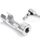 VrayKnol Zestaw kluczy nasadowych z wtryskiwaczem diesla, efektywne usuwanie rur, wygodny ergonomiczny uchwyt, do naprawy, srebrny, 1 sztuka (16 mm)