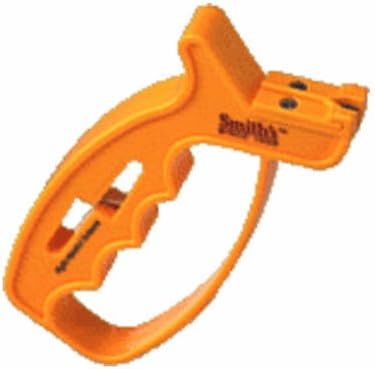 Smith's 10-Second - Knife & Scissor Sharpener - Yellow, Aluminum Oxide, Handheld Fine Grit Sharpener