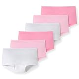 Schiesser - Kids Girls - 95/5 Shorts - 6er Spar-Pack (140 6 X Weiß/Rosa-910)