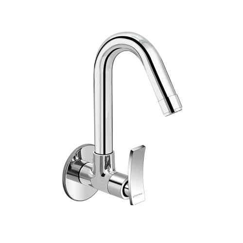 Image of Plantex Wall Mount Sink Tap for Kitchen Basin /Water Tap for Kitchen Sink with Wall Flange and Teflon Tape-7 Year Manufacturer's Warranty (APS-2152)
