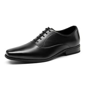 Bruno Marc Men’s Dress Shoes Bussiness Formal Oxfords Wesley Lace Up Soft Plain-Toe