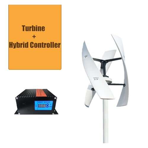 Generador de turbina eólica de 25 kW con controlador de carga MPPT, alta eficiencia, solución de energía silenciosa para hogares de 12 V, 24 V, 48 V, fuente de energía renovable para vida fuera de la