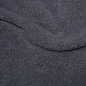 Haaris Imaan Antipil Polar Fleece Fabric, 150cm Wide, by The Metre, (Grey)