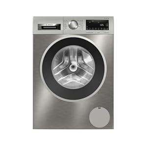 Bosch Wasmachine, vrije installatie, serie 6, 10 kg, snelprogramma, stil, roestvrij staal, WGG256ZAES