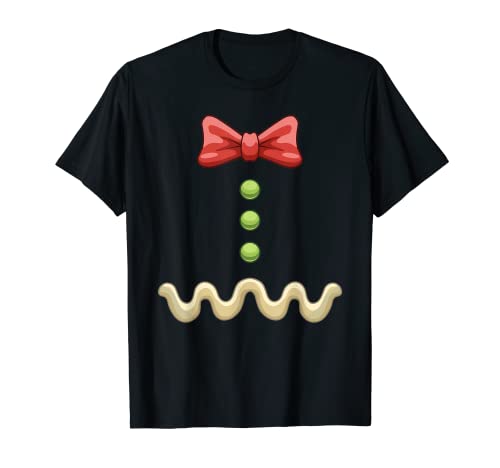 Disfraz de Navidad de pan de jengibre divertido celebración de Navidad Camiseta