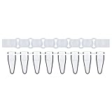 stonylab 8-streifige PCR-Tubes mit Flachkappen, Dünnwandig, Kristallklar für Optimale qPCR und PCR Thermocycling, 200 Stück Laborbedarf, 0,1 ml