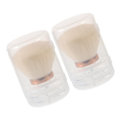 SOESFOUFU Travel Size Blush Makeup Brush Double Sided Mushroom Head Brush for Loose Powder and Blush