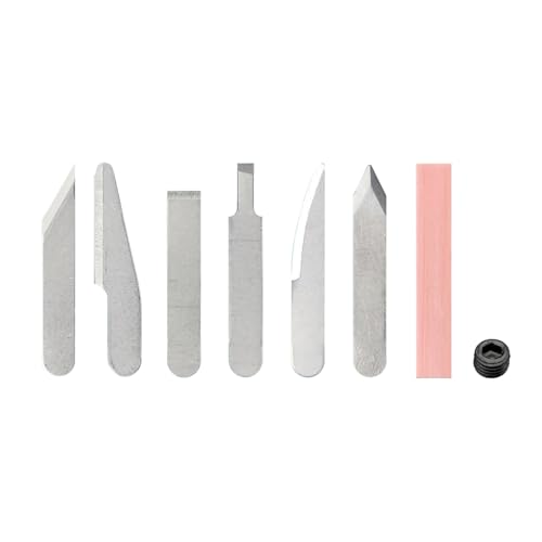 メイカーズ（MAKERZ）完全ワイヤレス超音波カッター用 用途別ブレード7種（刃具6種＋砥石）スタンダード刃、ロング刃、フラット刃、小フラット刃、カーブ刃、ダブルエッジ刃、砥石 UK-PC-RS