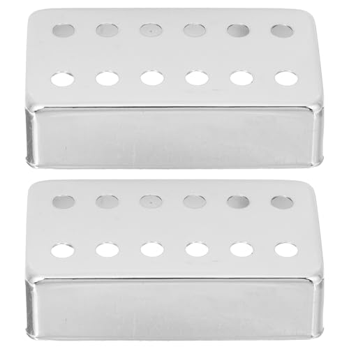 ELAYARD 2個 ハムバッカー用エレキギター銅製ピックアップカバー ポール間隔 対応 耐久性メタルカバー 演奏保護用