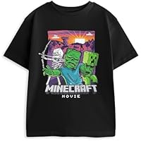 Minecraft Camiseta gráfica para niños con opciones de
