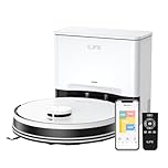 ILIFE A30 Pro Robotic Vacuum Cleaner with Self-Empty Station, 5000Pa Suction, LiDAR Navigation, Vacuum and Mop Combo, Multi-Floor Mapping, Customize Cleaning, Remote Control, App, Alexa & GH