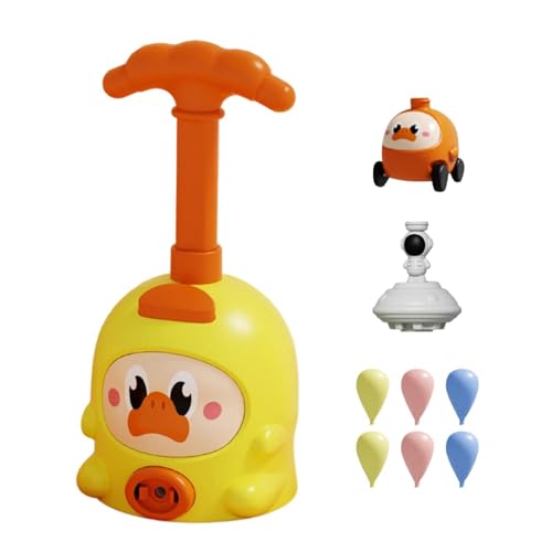 Balloon Launcher Toy Set,Cute Air-Powered Animal Inflatable Fun Game - Balloon Car Toy - for Home Outdoor Backyard Yard Garden P