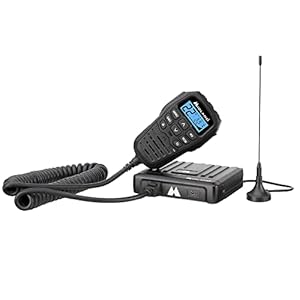 Midland – MXT275 MicroMobile® GMRS Radio – 15 watts Two-Way Radio with Integrated Control Microphone – Overland Caravanning Tractors – Detachable External Magnetic Mount Antenna – 8 Repeater Channels