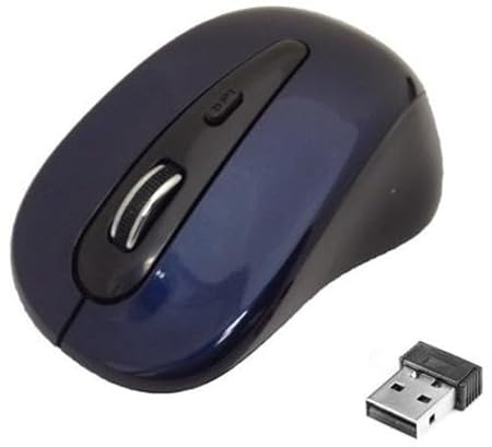 Inland 2.4GHz Wireless Optical Mouse, Blue (07439)