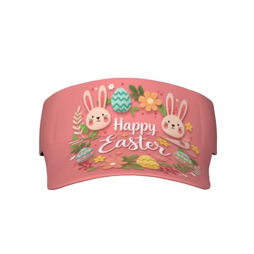 Easter Egg Sport Sun Visor Hat Fashion Empty Top Baseball Sun Cap Golf Tennis Visor for Women Men