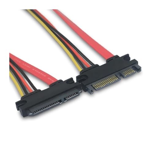 Cable Extensor SATA 22 Pines Macho a Hembra 0.3 m