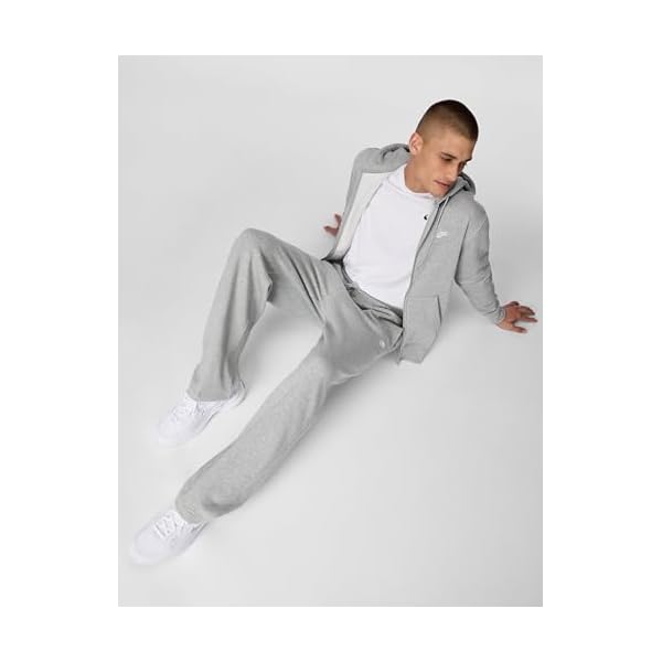 Nike Men's Club Open Hem Brushed Fleece Pants - Image 4