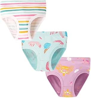 Girls' Knickers Underwear Comfortable Briefs Cotton (2-9 Years)