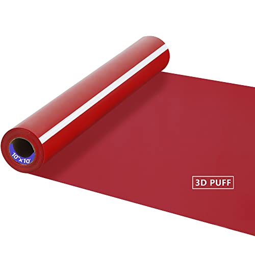 RENLI·TONG Renlitong 3D Puff Htv Matte Heat Transfer Vinyl Roll 12