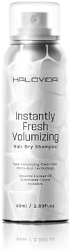 HALOVIDA Instant Fresh Volumizing Invisible Dry Shampoo Travel Size 2.03 fl. oz (60ml) (HAIR DRY SHAMPOO 60ml) (2.03FL)