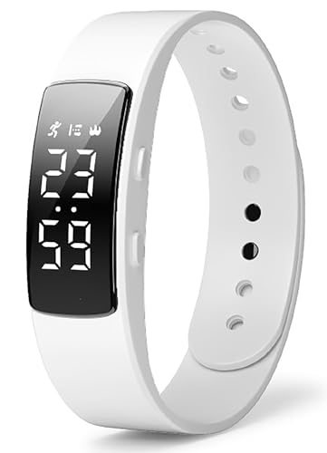findtime Smart Armband Schrittzähler Fitnessarmband Fitnessuhr ohne App und Handy Fitness Tracker Kalorien Uhr Digitaluhr Damen Herren Digital Armbanduhr Mädchen Junge Wecker Wasserdicht