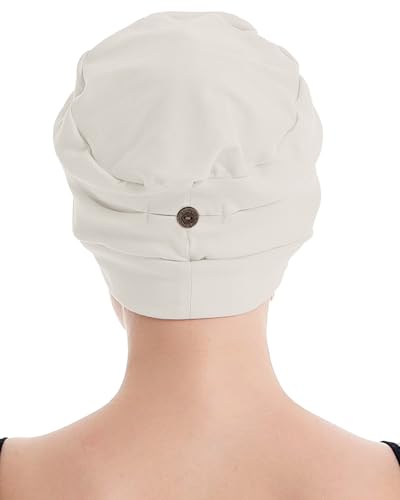 osvyo Baumwoll Chemo Kopfbedeckung für Damen mit Krebs und Haarausfall, Mütze aus Baumwolle, Leichte Kopfbedeckung, Versiegelte Verpackung