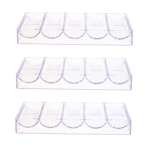 Abaodam Pcs Poker Chip Case Poker Chips Storage Organizer Acrylic Organizer Case Storage Box