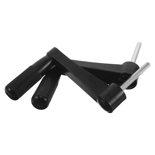 Beaupretty 2 Piezas Perilla Giratoria de Repuesto para Manivela de Mesa Elevable Soporte Ergonómico y Altura Ajustable para Oficina y Taller, Plástico y Hierro