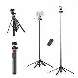 ULANZI MT-44M Tripode cellulare a 4 gambe 2-in-1 con supporto magnetico e filettatura 1/4",Apertura automatica, 150cm, Compatibile con iPhone 17 16 15 Samsung Xiaomi Fujifilm Canon