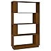 vidaXL Bibliothèque/Cloison Marron miel 80x25x132 cm Bois massif