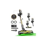 Ultenic Cordless Vacuum Cleaner 60KPa/580W/65 Min, Self Standing Stick Vaccum with Telescopic Tube, GreenEye Technology, Anti-tangle Brush, Ideal for Pet Hairs Floor Carpet