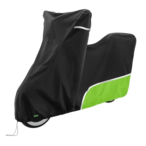 Housse de moto avec coffre compatible Vespa GTS 300 HPE et GTV, protection 420D imperméable verte