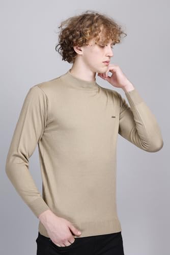 Image of GODFREY Woolen Full Sleeve Sweaters for Men Winter Wear - Turtle Neck Pullover for Men Stylish
