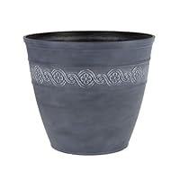 Vaso da esterno 60 cm in resina marrone chiaro 42 Lt