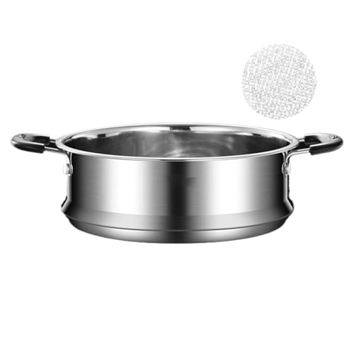 Olla de vapor – Olla con cesta de vapor – Utensilios de cocina Cajón de vapor para huevos, comidas, mariscos, bollos diarios, repostería casera, sopa, postres