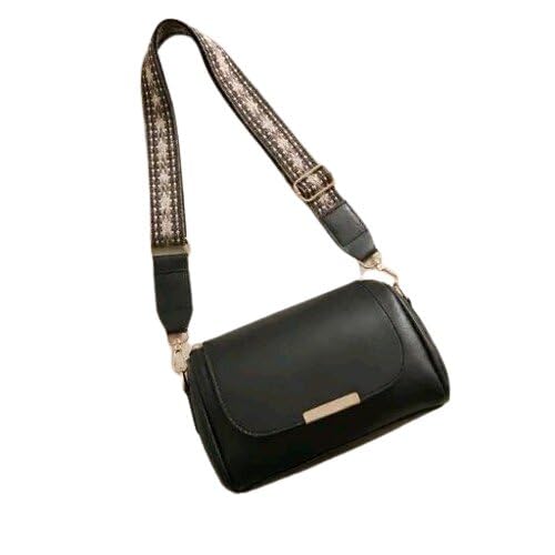 Modern Solid PU Sling Bag Single Compartment Compact Shoulder Bag for Women Daily Casual Travel Use