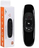 1Goal C120 3D Somatic Handle Wireless Air Mouse + QWERTY Keyboard + Remote Control with Nano USB Receiver for Home Entertainment