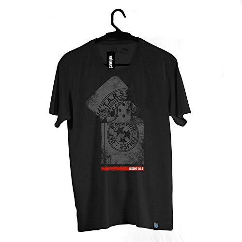 Camiseta Isqueiro, Resident Evil, Masculino, Preto, M