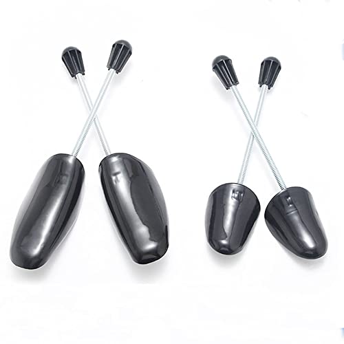 Lot de 2 paires d'embauchoirs en plastique pour femme/homme - Réglable - Pour bottes et talons hauts - Chaussures décontractées en cuir - Taille 38-45 - Noir, Noir , 5-11