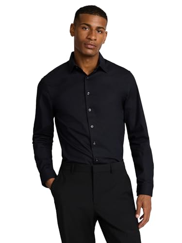 EXPRESS Men’s 1MX Stretch Dress Shirt – Slim Fit Performance Cotton, Long Sleeve Button-Up, Easy Care