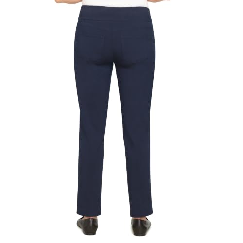 RUBY RD. Solar Millennium Tech Pantalon à Taille élastique, Super Extensible, pour Femmes, Bleu Marine, 50 – vue 2