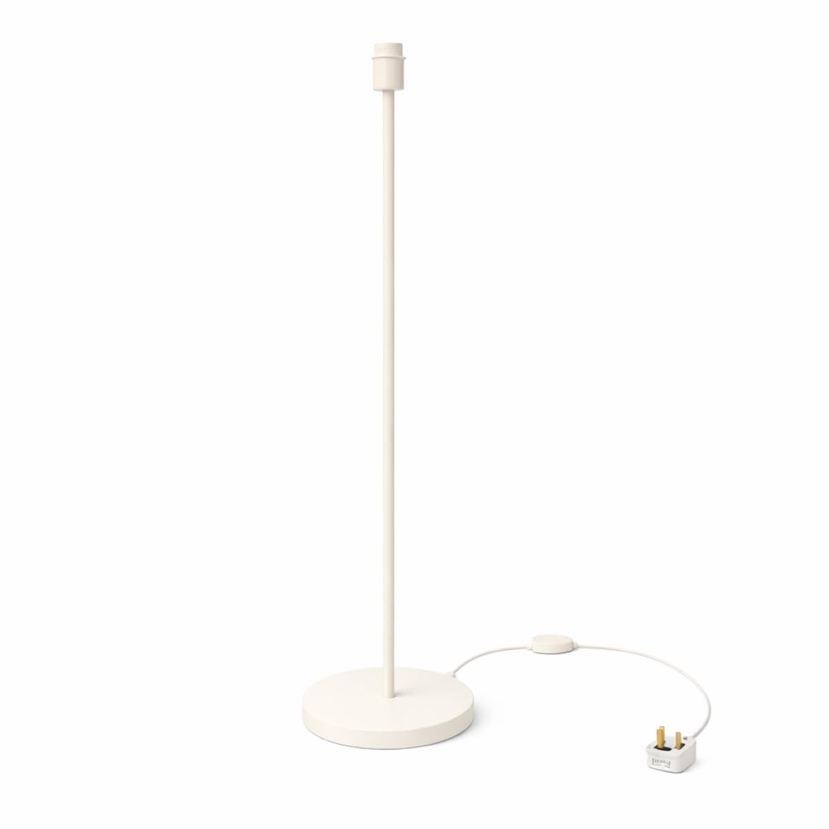 CGC Lighting Indoor Floor Lamp Cream Off White Corner Standing Reading Light and Lampshade Living Room Lounge (Floor Lamp Only)