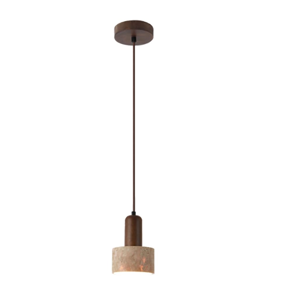 Wabi Sabi travertin droplight pour sublimer un îlot de cuisine sans éblouir les yeux