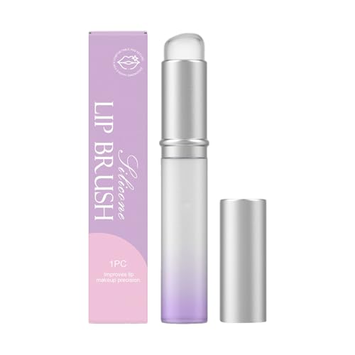 Aplicador de labios - pincel de labios de silicona para difuminar | Productos de cuidado para bálsamo brillante exfoliante crema sombra de ojos delineador de ojos para viajes en casa todos los días