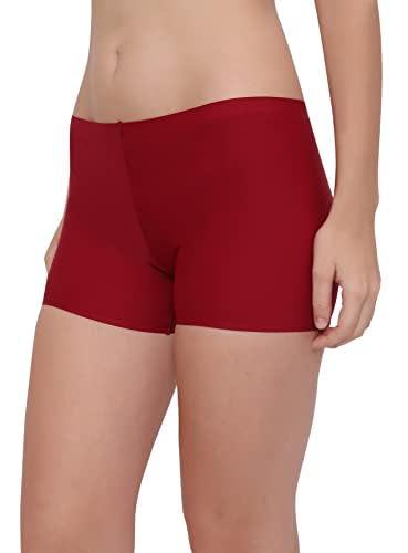 Image of LOURYN KOULYN Women's Ice Silk Seamless Boyshort Panty, (Pack of 3 Panty)