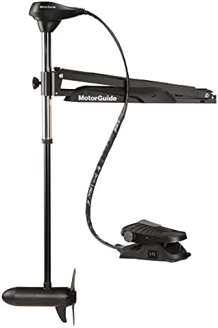 MotorGuide 940200060 X3 Freshwater Bow Mount Trolling Motor — Cable Steer, Foot-Control — 45-Inch Shaft, 45-Pound Peak Thrust