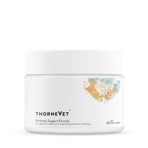 ThorneVET Probiotic Support Formula – Gastrointestinal Support for Dogs, Cats & Horses 60 Soft Chews