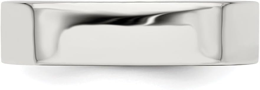 925 Sterling Silver 5mm Flat Bridal Engagement Wedding Band Ring Fine Jewelry For Women Gifts For Her 8.5 image 6 of 9 B0D5P1GTL1